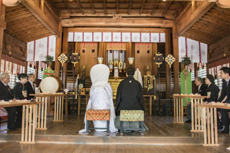 神社挙式,神前式,劔神社,挙式,会食会,少人数披露宴,ホテルウェディング,直方