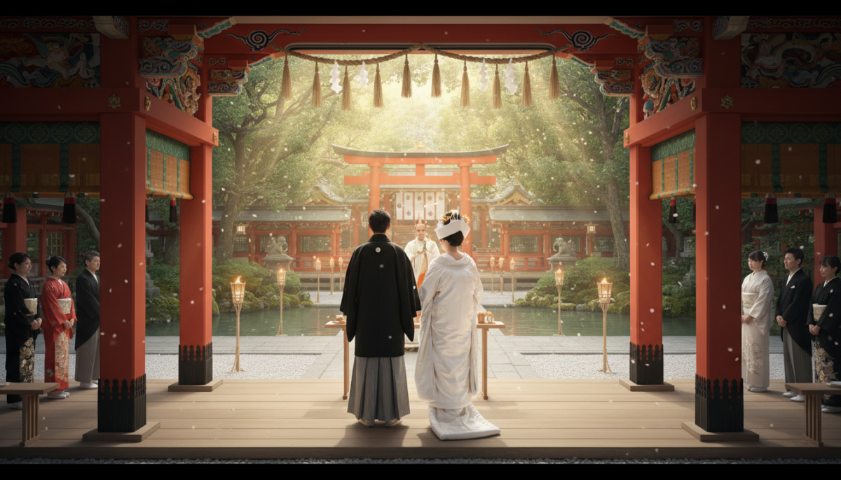 神社で結婚式に遭遇 スピリチュアル - 2