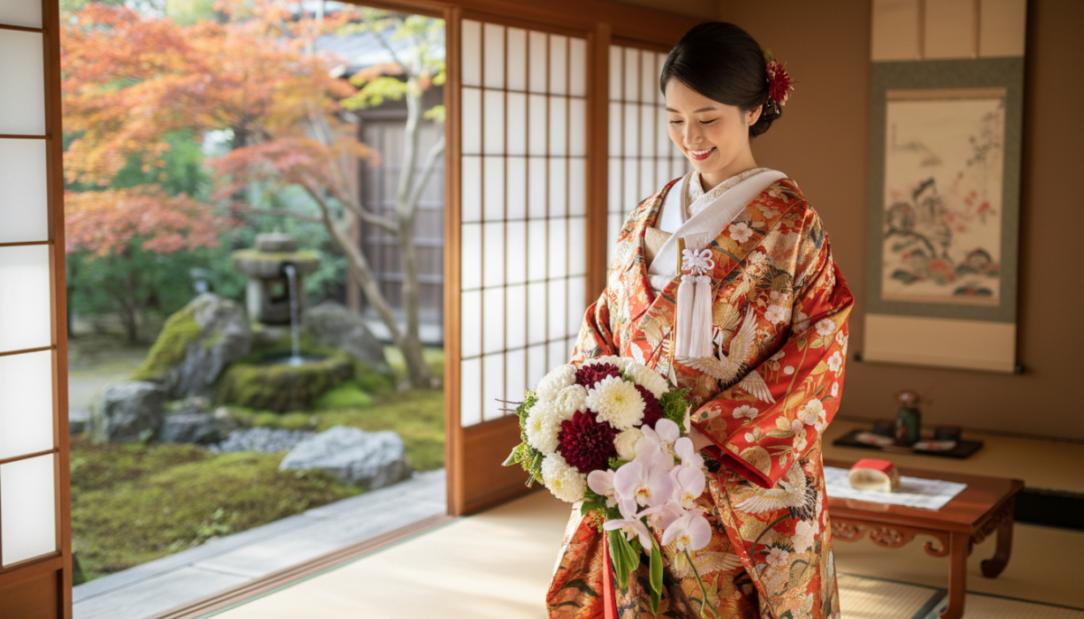 和装婚のブーケはどうする？和ブーケの種類と選び方のコツ - 1