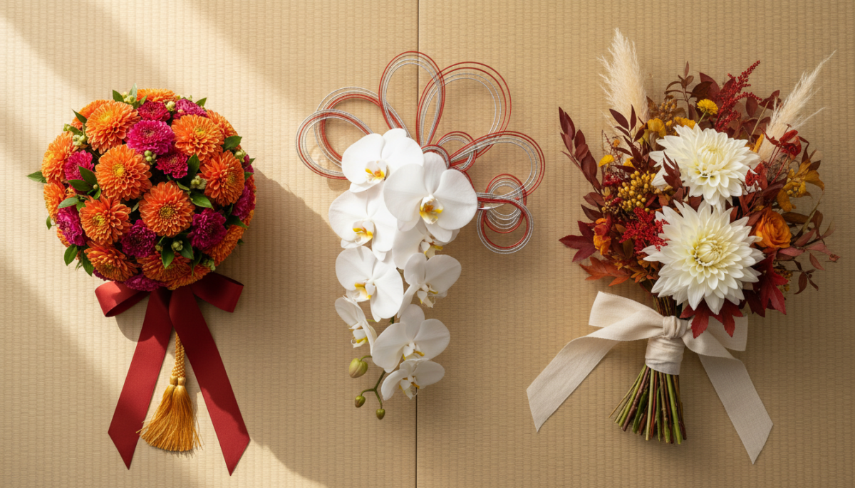 和装婚のブーケはどうする？和ブーケの種類と選び方のコツ - 2