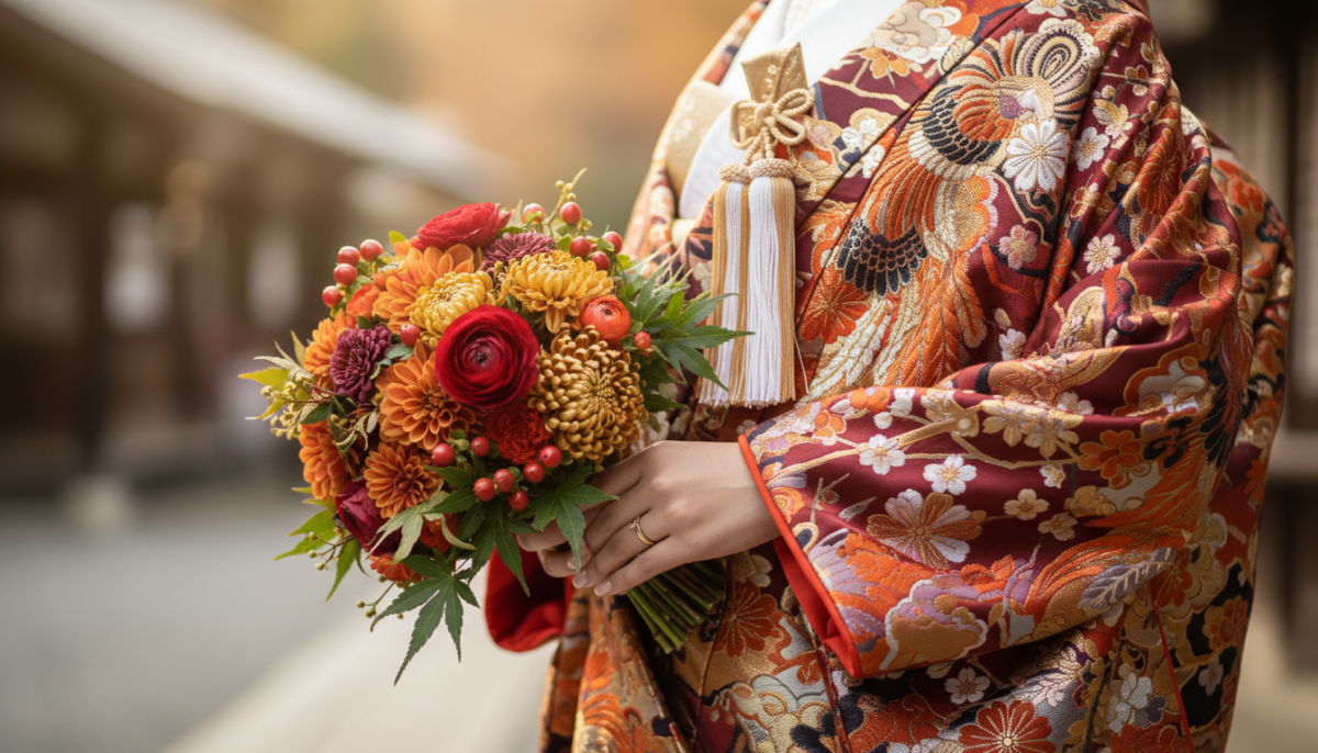 和装婚のブーケはどうする？和ブーケの種類と選び方のコツ - 3