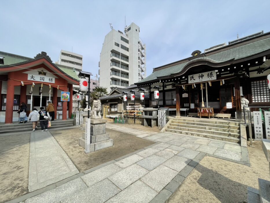 大阪・大国町】金運爆上がり!?「大国主神社」の可愛い狛ネズミを見に