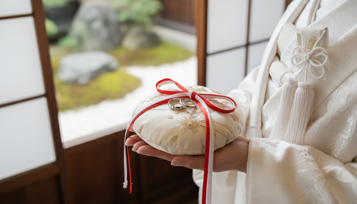 和婚のリングピロー大公開!和風デザインの手作りアイデア集 - 1