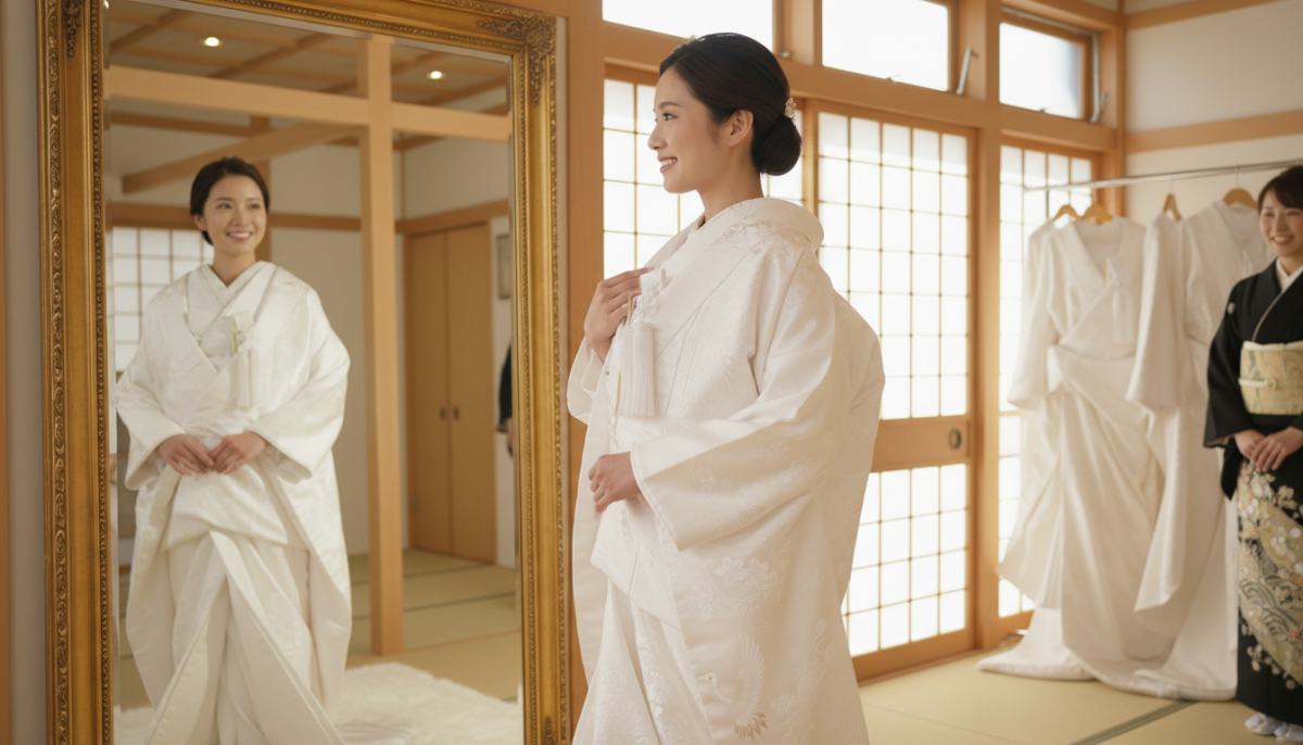 【白無垢の選び方】真っ白だけじゃない？生成り・赤ふきの違いと似合わせ術 - 3