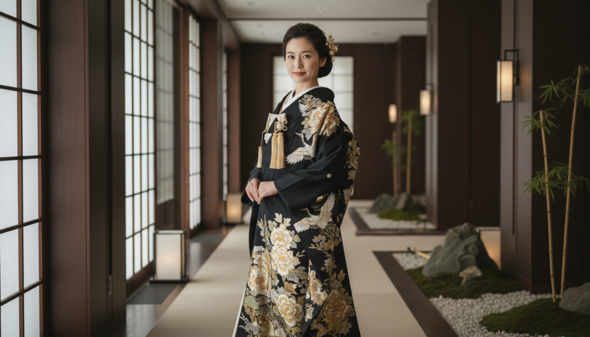 引き振袖(黒引き振袖)の魅力とは?大人の花嫁に選ばれる理由 - 1