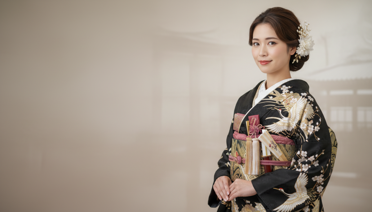 引き振袖(黒引き振袖)の魅力とは?大人の花嫁に選ばれる理由 - 3