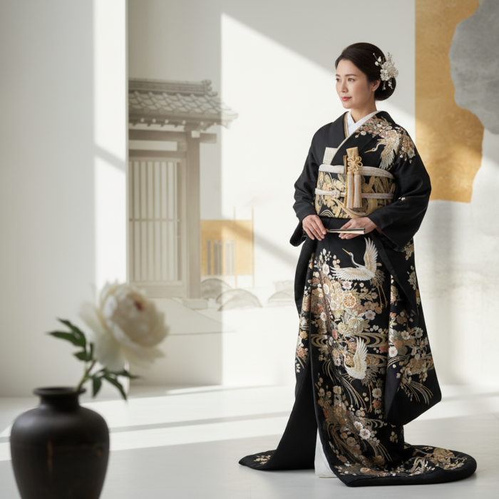引き振袖（黒引き振袖）の魅力とは？大人の花嫁に選ばれる理由 アイキャッチ
