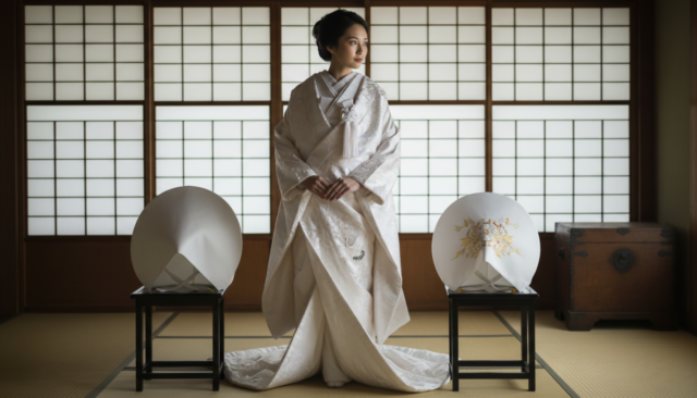 綿帽子と角隠しの違いって？着用できる衣装のルールと意味 - 1