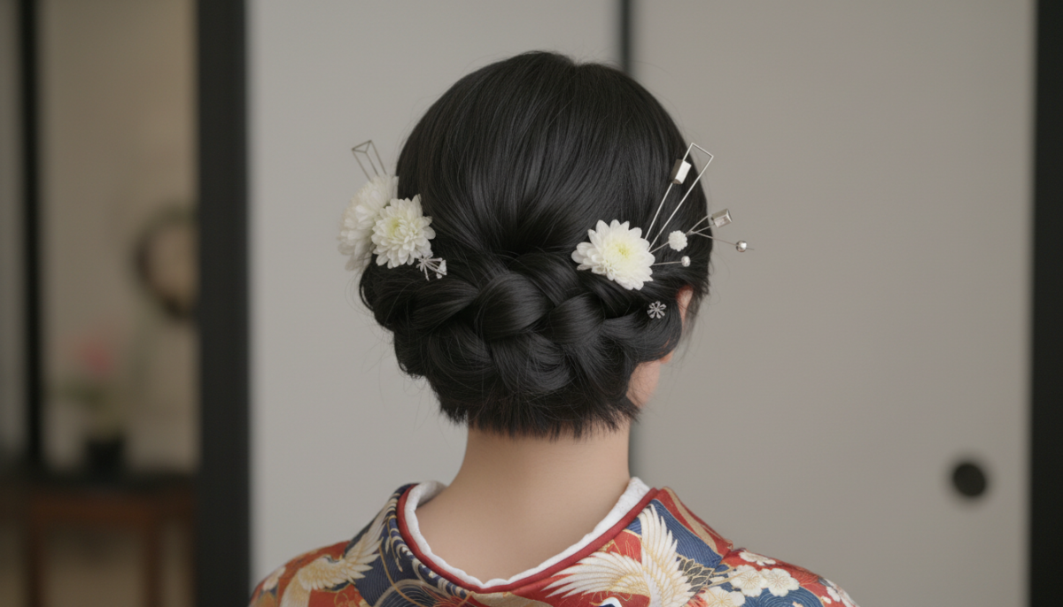 ショートヘア・ボブでも和装に似合う？最新おしゃれヘアアレンジ - 2