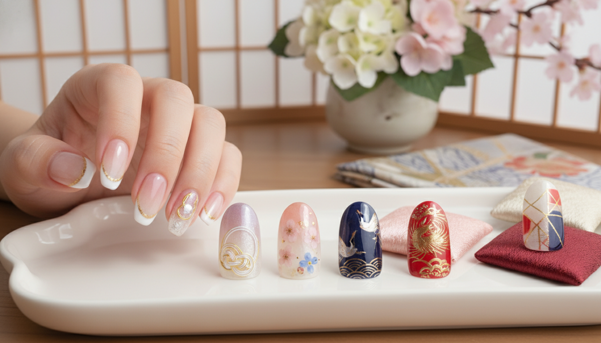 和装のネイルはどうする？白無垢・色打掛に似合う上品デザイン集 - 2