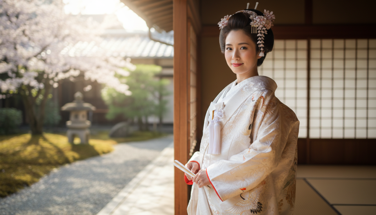 低身長・高身長の花嫁向け。体型を美しく見せる和装の選び方 - 1