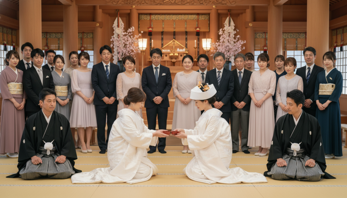 神前式の「親族盃の儀」。親族以外（友人）も参加できるって本当？ - 2