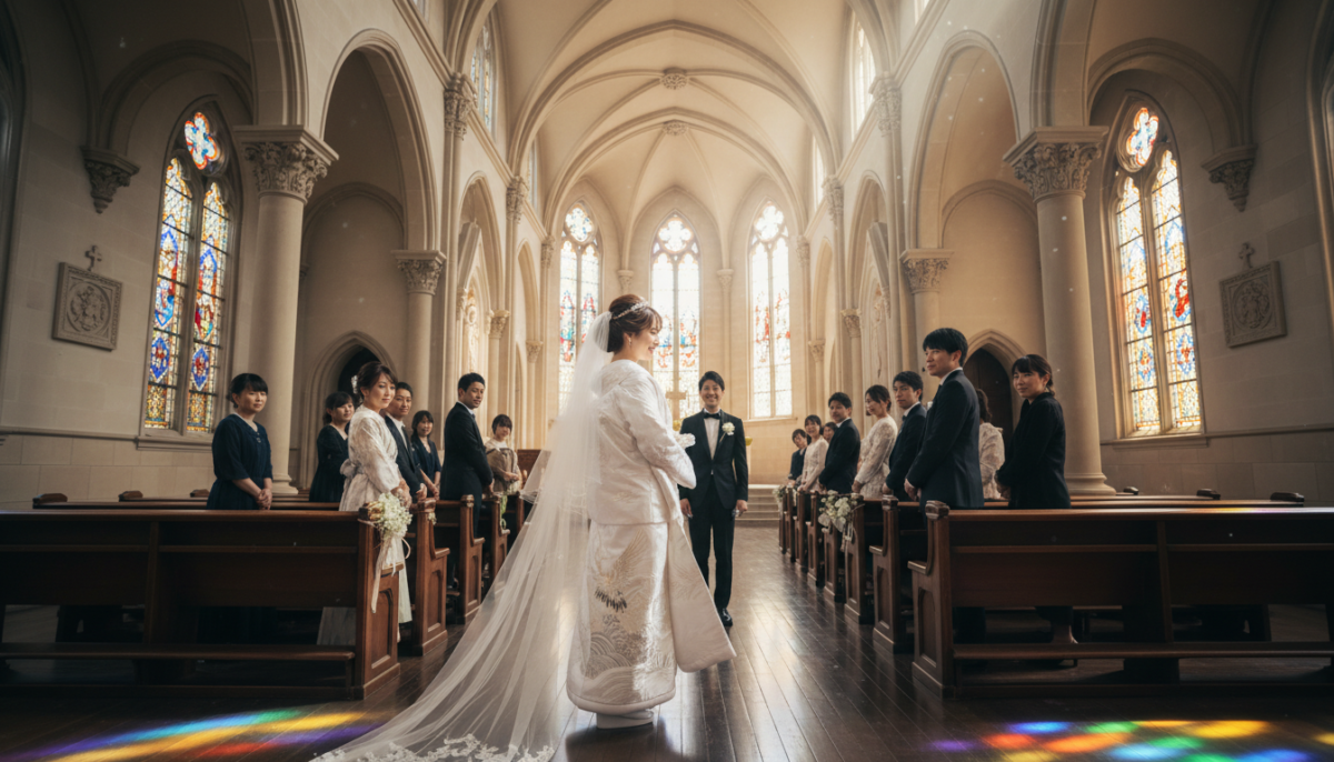 和装でチャペル挙式！？「和洋折衷ウェディング」の新しいカタチ - 1