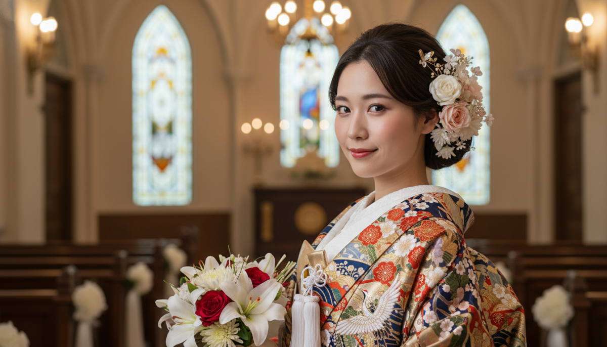和装でチャペル挙式！？「和洋折衷ウェディング」の新しいカタチ - 2