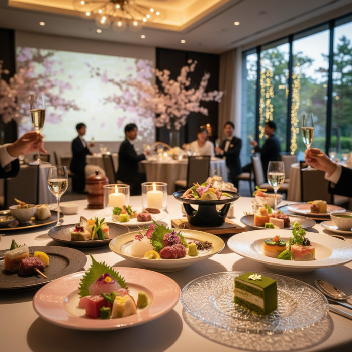 【披露宴・会食・おもてなし（検索意図：パーティーの演出や料理を知りたい）】 アイキャッチ