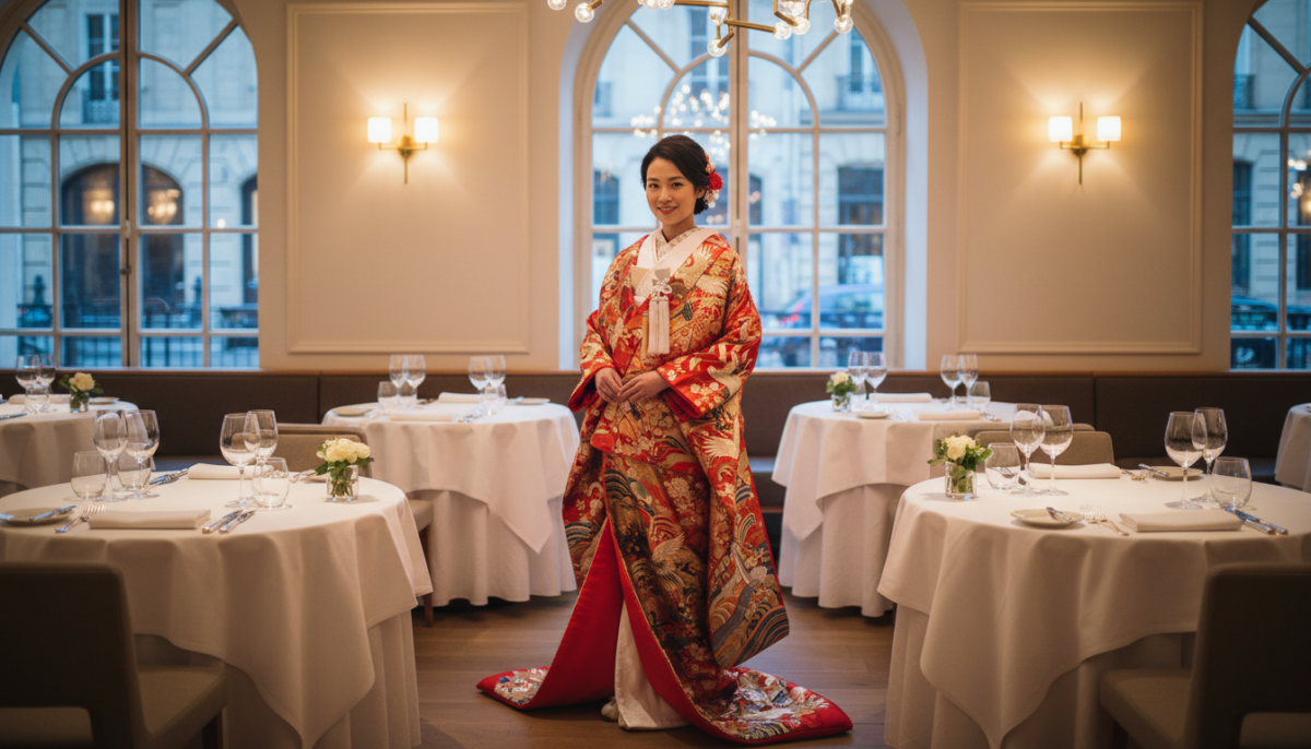 レストランで和婚パーティー！フレンチ×和装のおしゃれな組み合わせ - 1