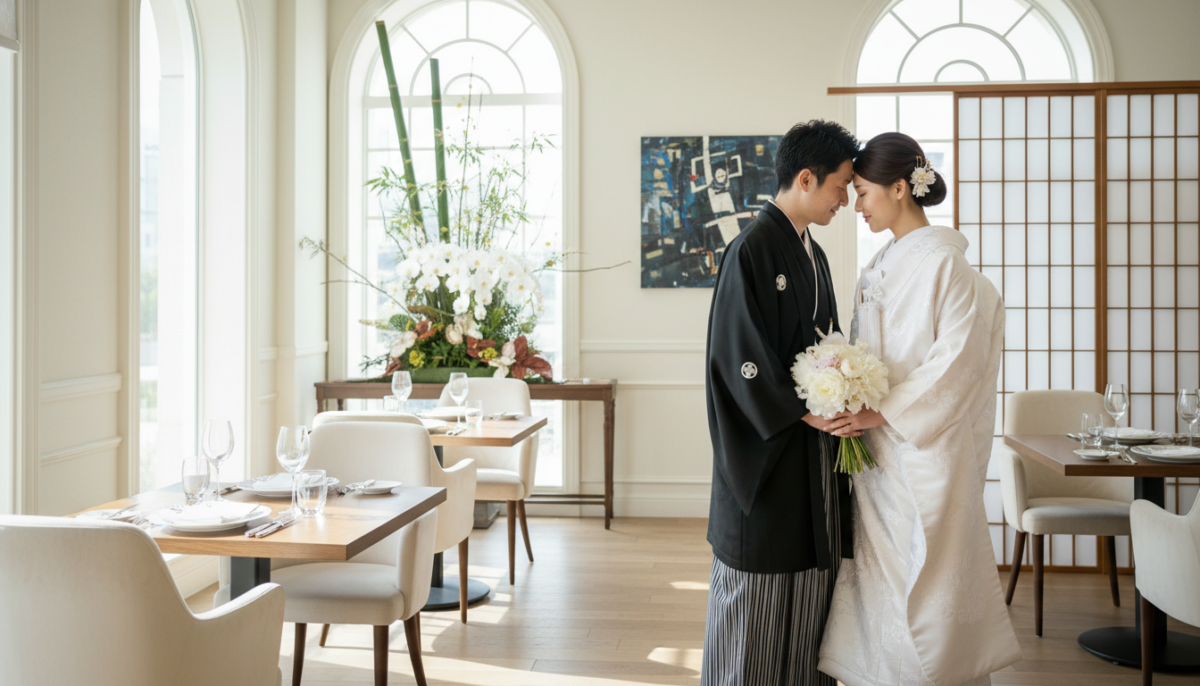 レストランで和婚パーティー！フレンチ×和装のおしゃれな組み合わせ - 3