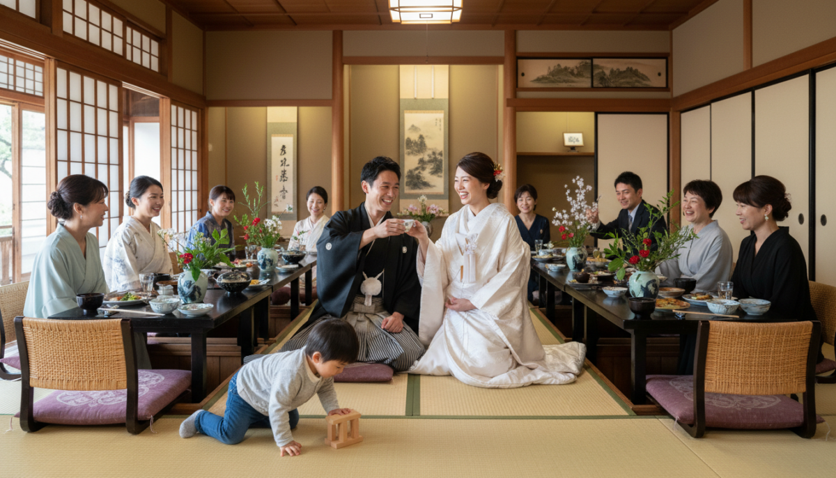 和室での披露宴・会食。靴を脱ぐお座敷スタイルのメリットとゲストへの配慮 - 2