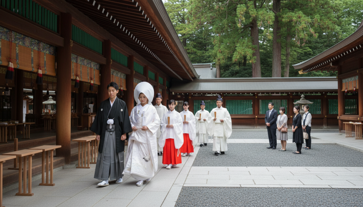 神社で結婚式に遭遇 - 2