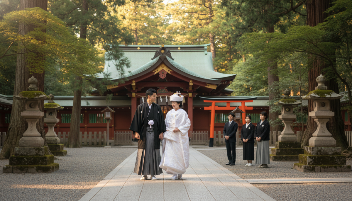 神社参拝 結婚式に遭遇 - 1