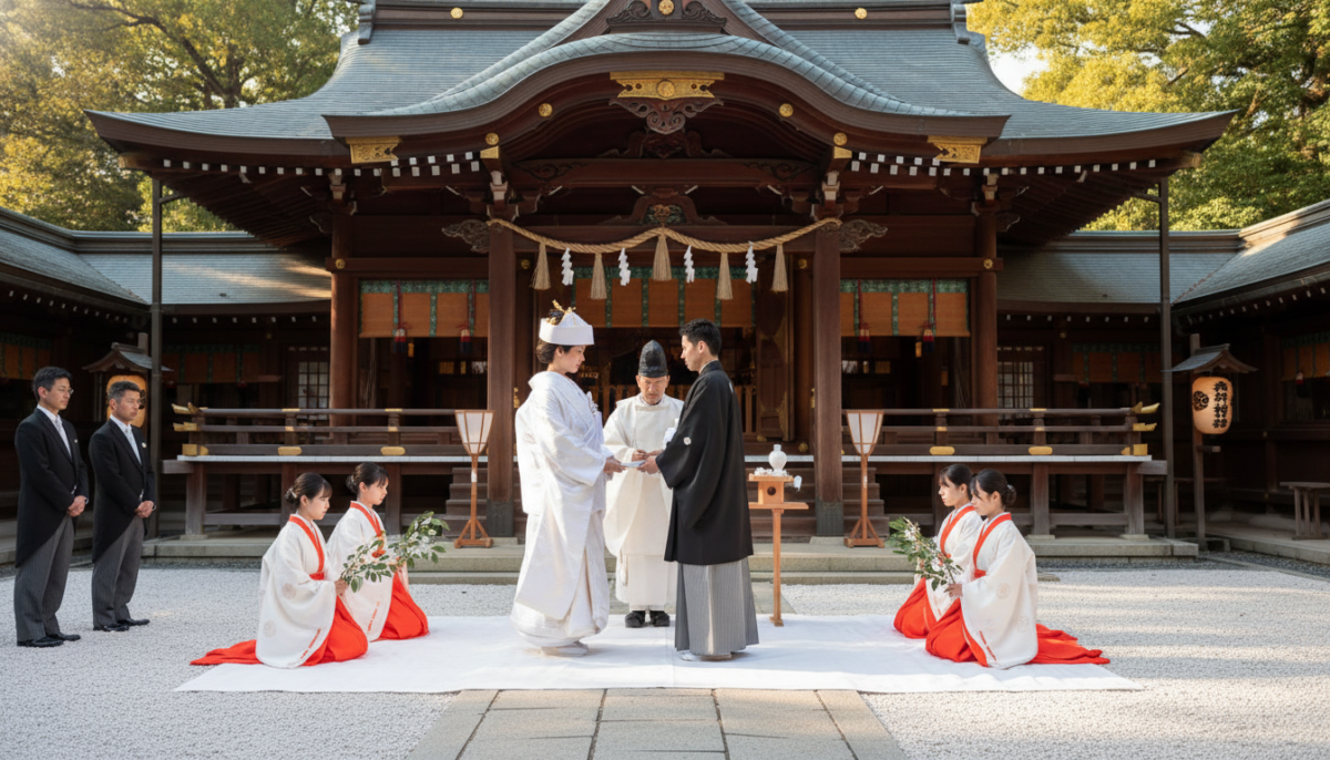 神社参拝 結婚式に遭遇 - 2